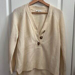 Madewell V-Neck Button-Up Sweater